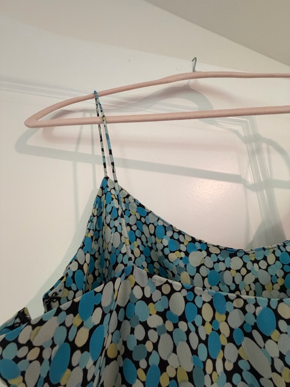 Vintage Y2k Express Blue Floral Midi Slip Skirt - Picture 6 of 6